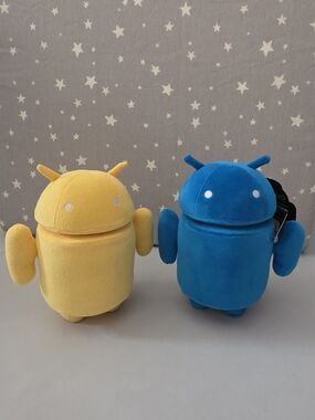 Google Android Mascot 8" Plush Set - Blue & Yellow - Dead Zebra / Commonwealth